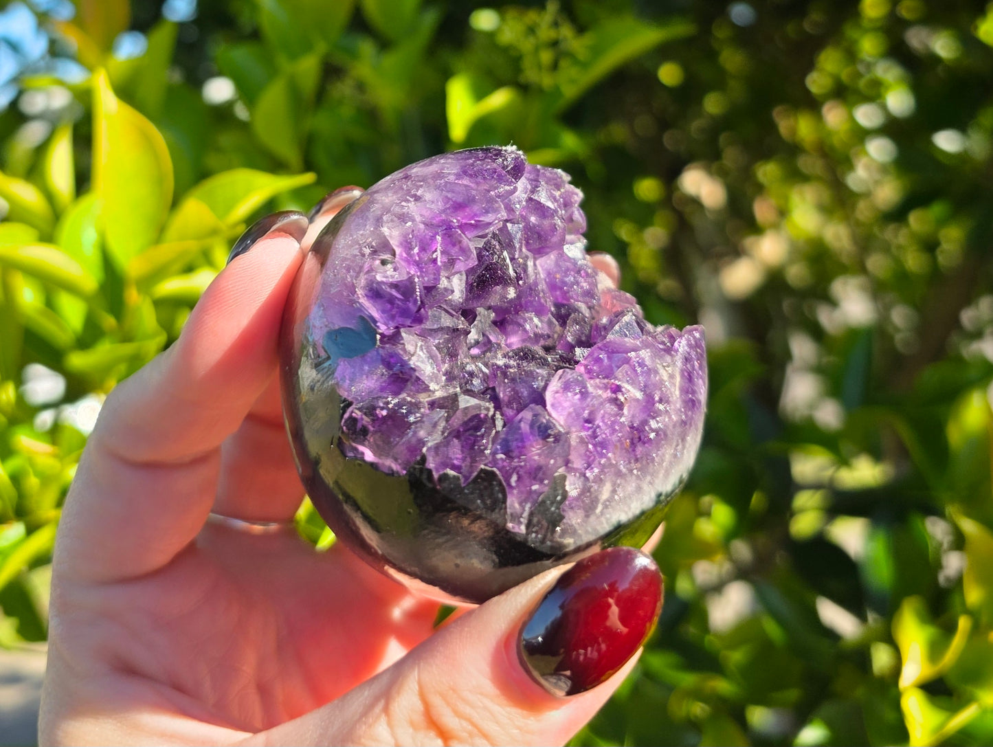 Amethyst Geode Sphere