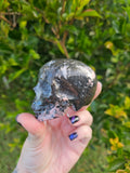 Rhodonite Skull Carving