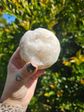 Clear Quartz Geode Sphere