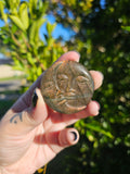 Labradorite Sun And Moon Carving