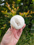 Clear Quartz Geode Sphere