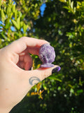 Lepidolite Buddha Carving