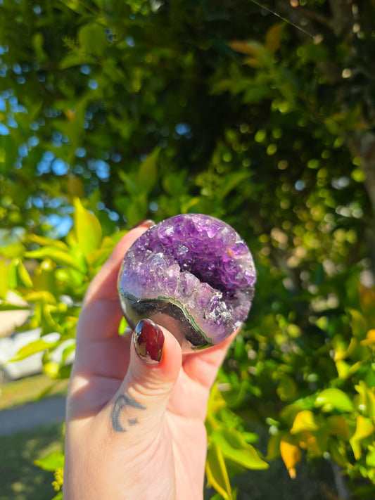 Amethyst Geode Sphere