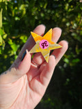 Bumblebee Jasper Star Carving