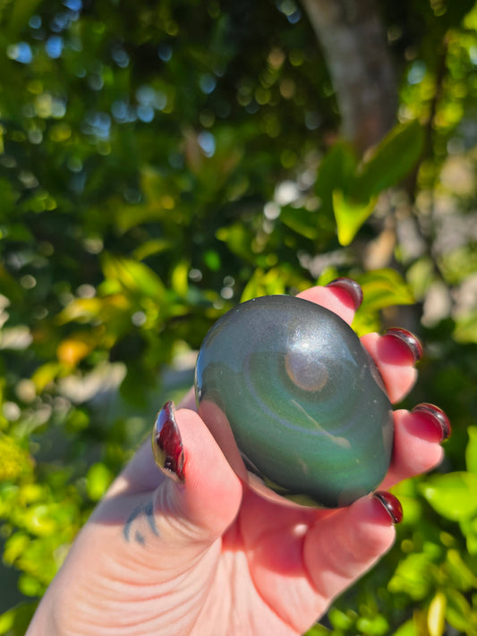 Rainbow Obsidian Palmstone
