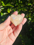 Moonstone Heart Carving