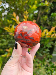 Mookaite and Hematite Sphere