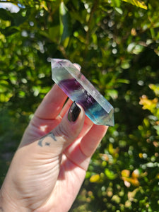 Rainbow Fluorite Double Terminated Point