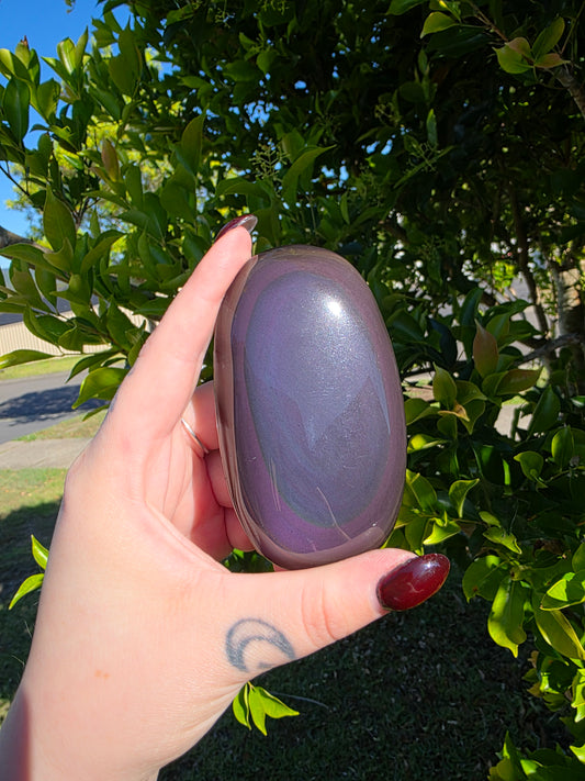 Rainbow Obsidian Palmstone