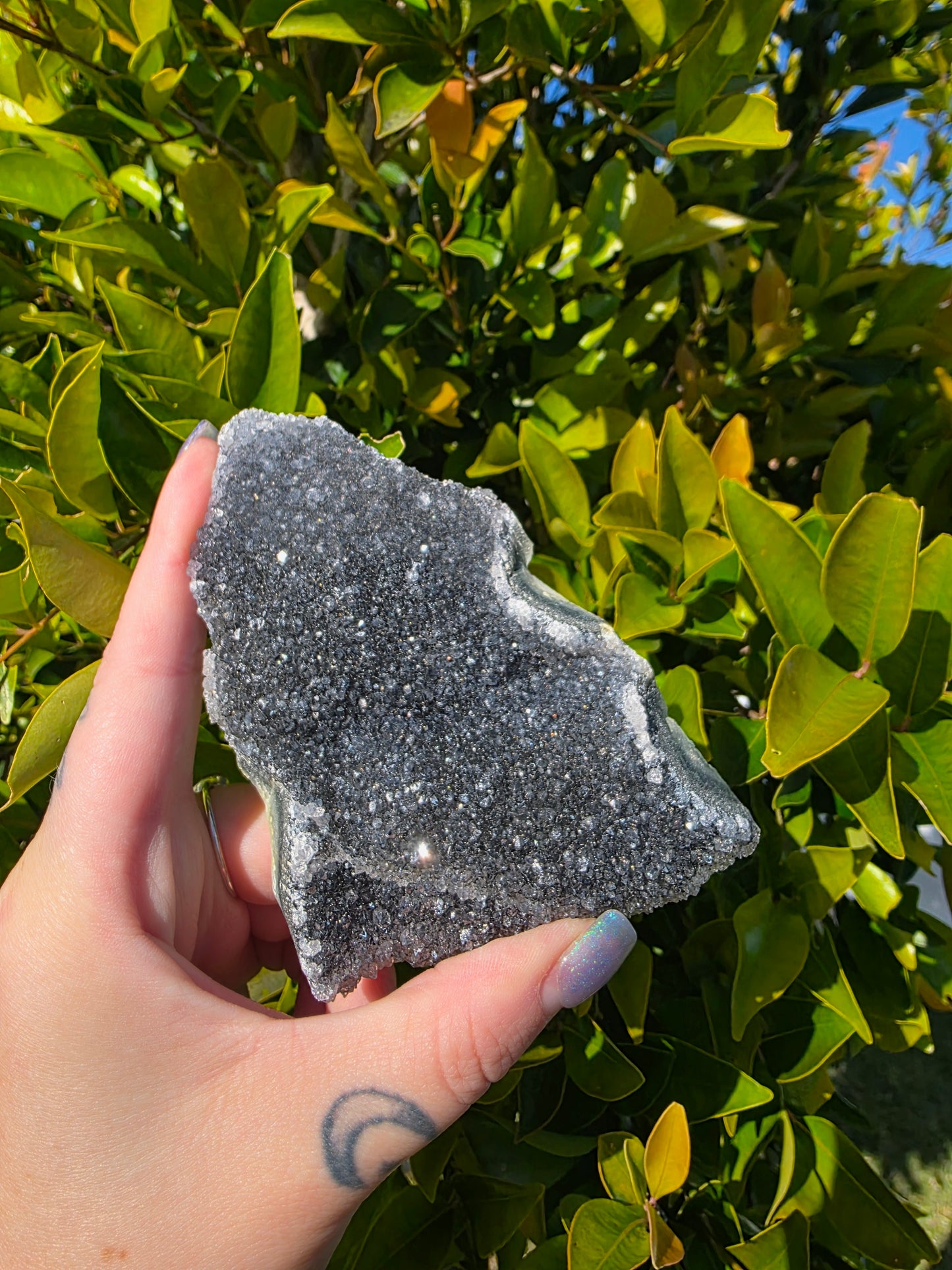 Black Amethyst Cluster