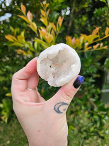 Clear Quartz Geode Sphere