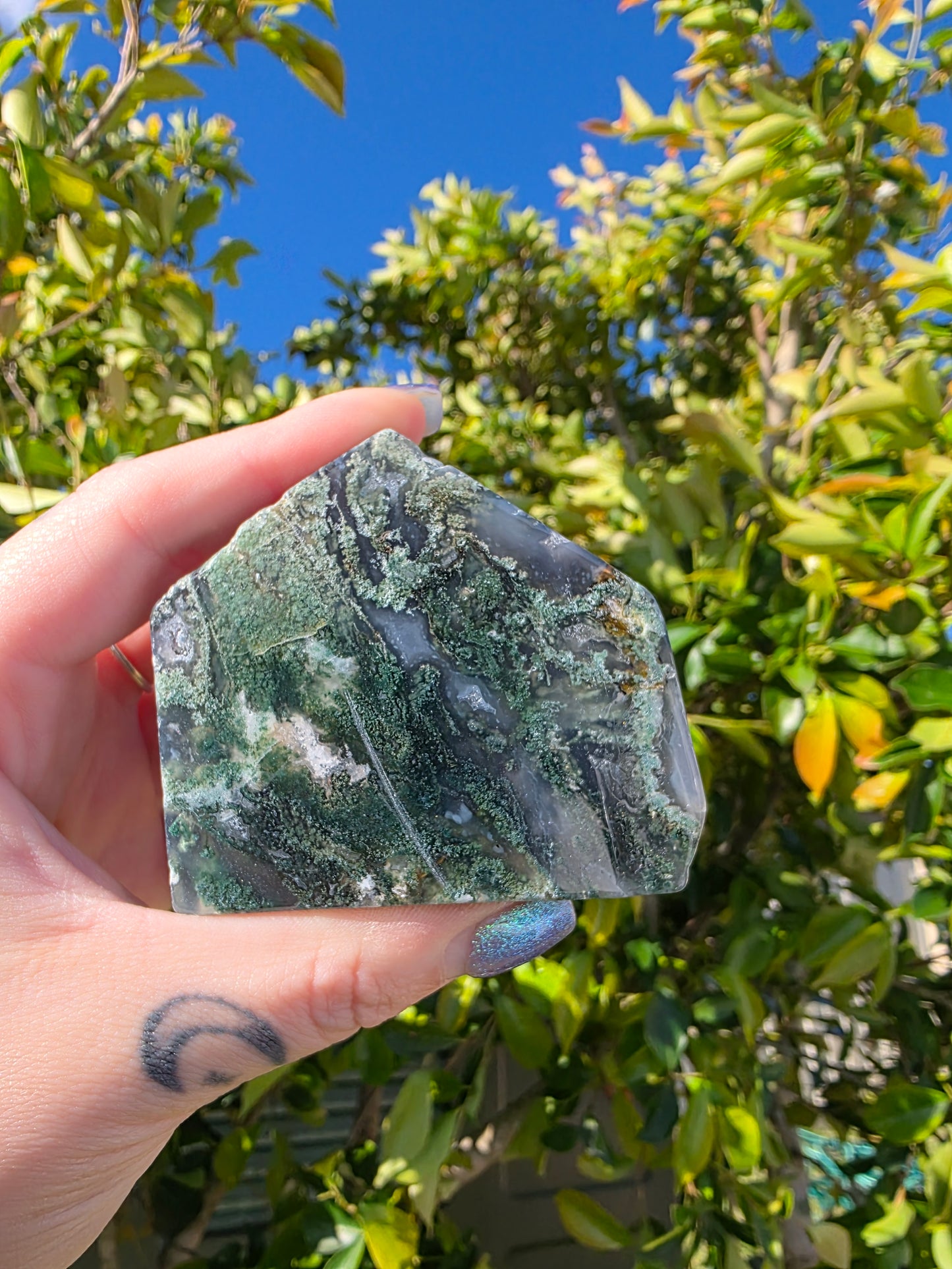 Moss Agate Polished Freeform