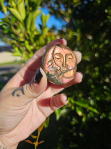 Labradorite Sun And Moon Carving