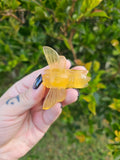 Yellow Fluorite Bumblebee Carving