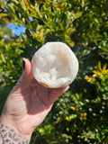 Clear Quartz Geode Sphere