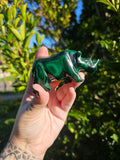 Malachite Rhinoceros Carving