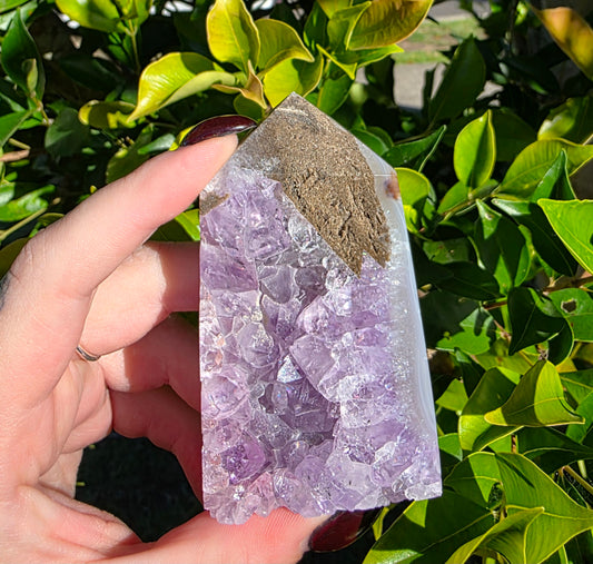 Amethyst Druzy Tower