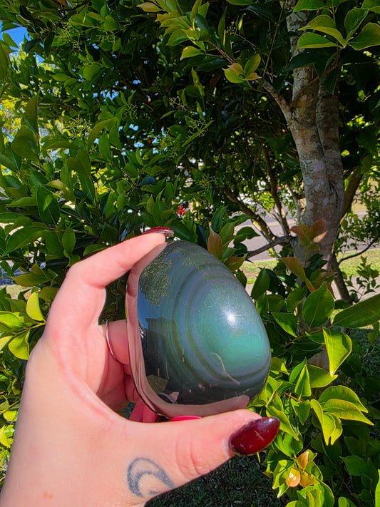 Rainbow Obsidian Palmstone