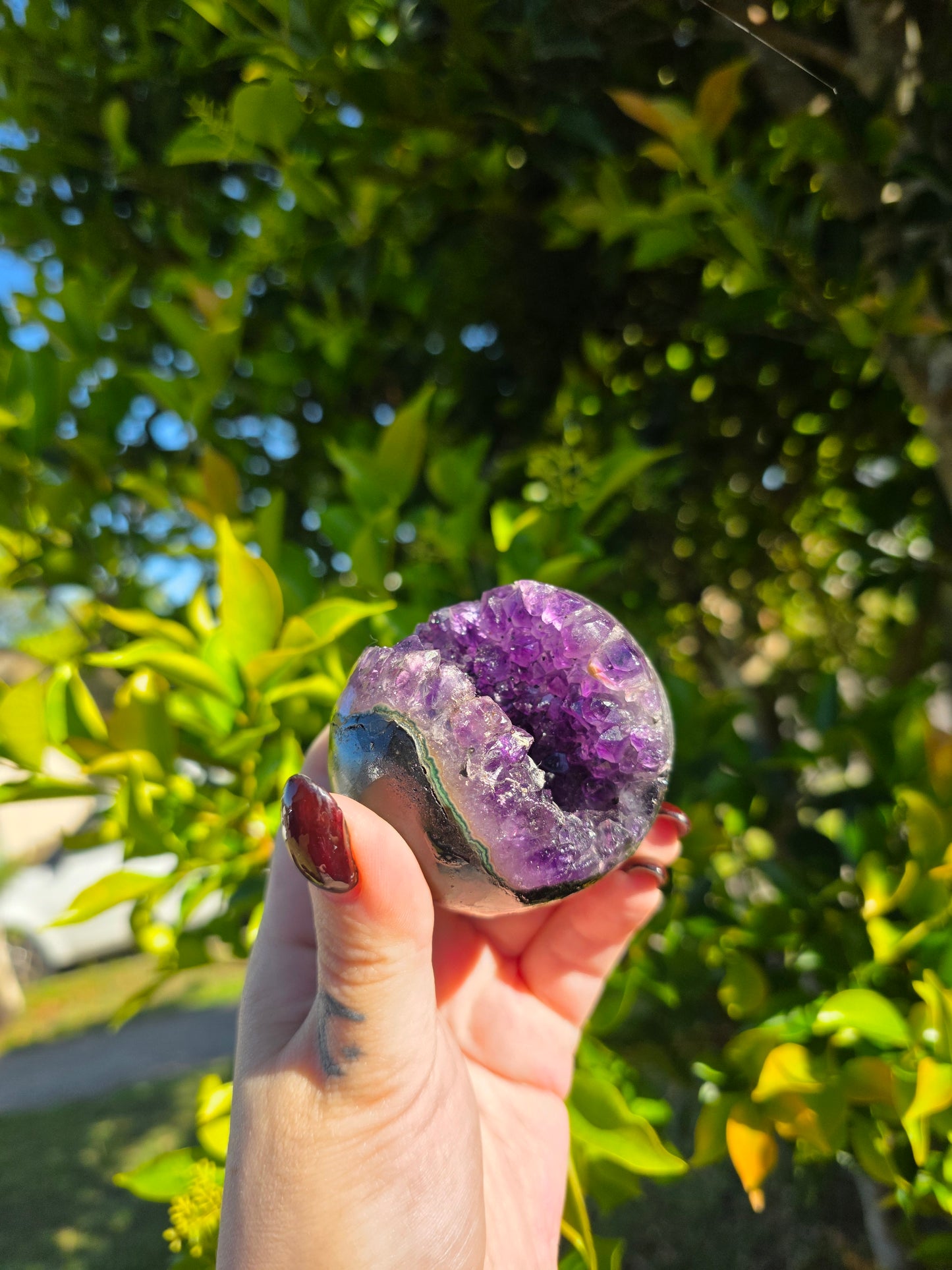 Amethyst Geode Sphere