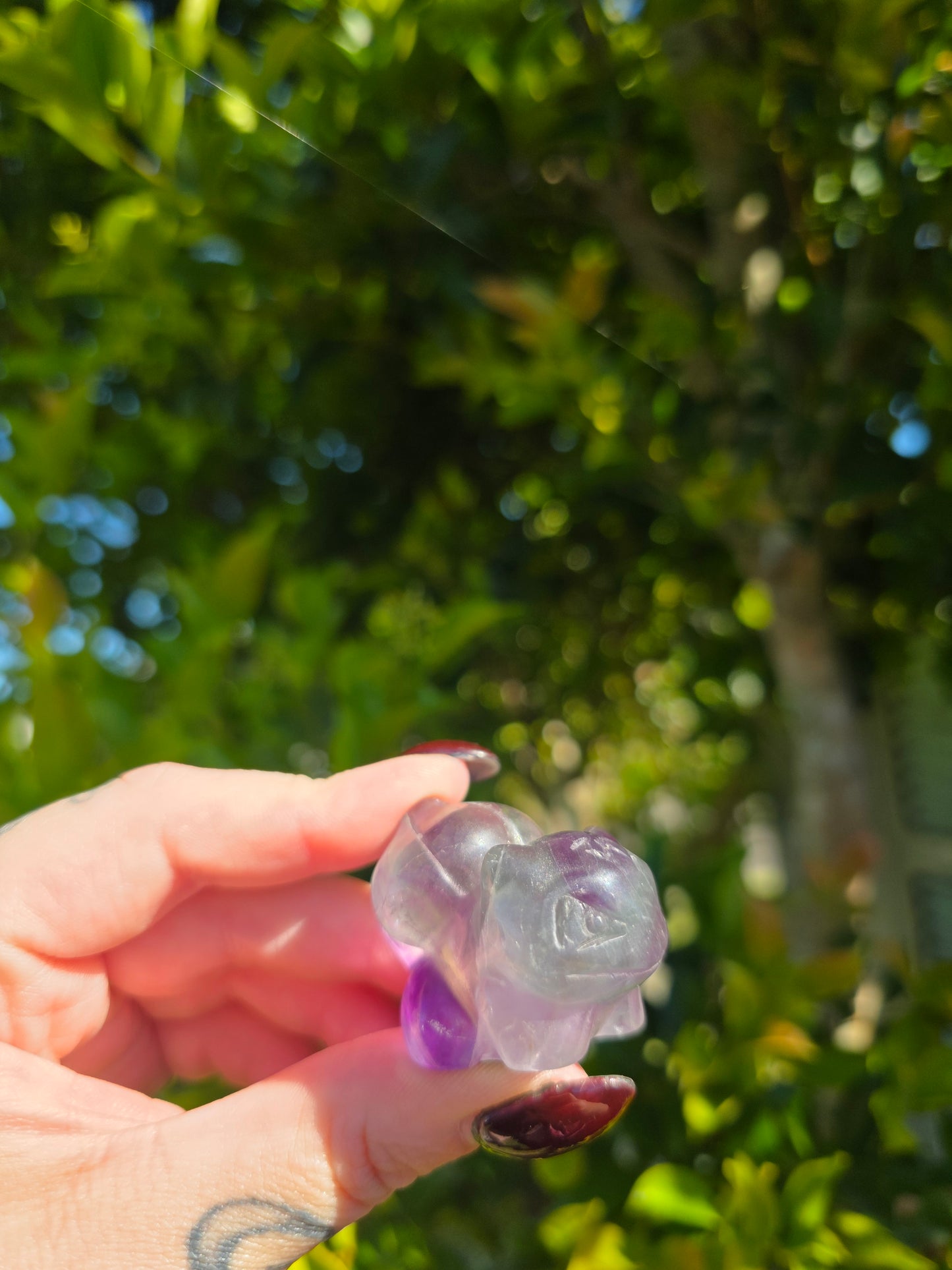 Fluorite Bulbasaur Carving