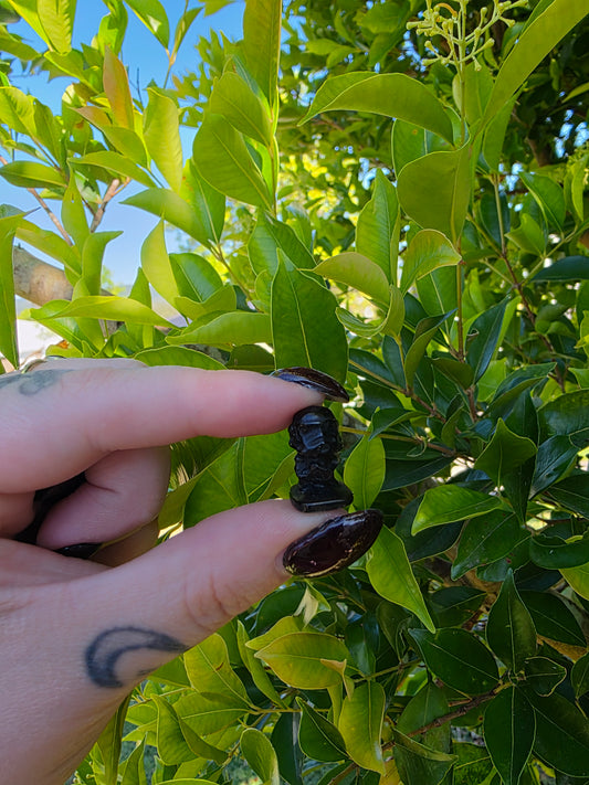 Mini Black Obsidian Storm Trooper Carving