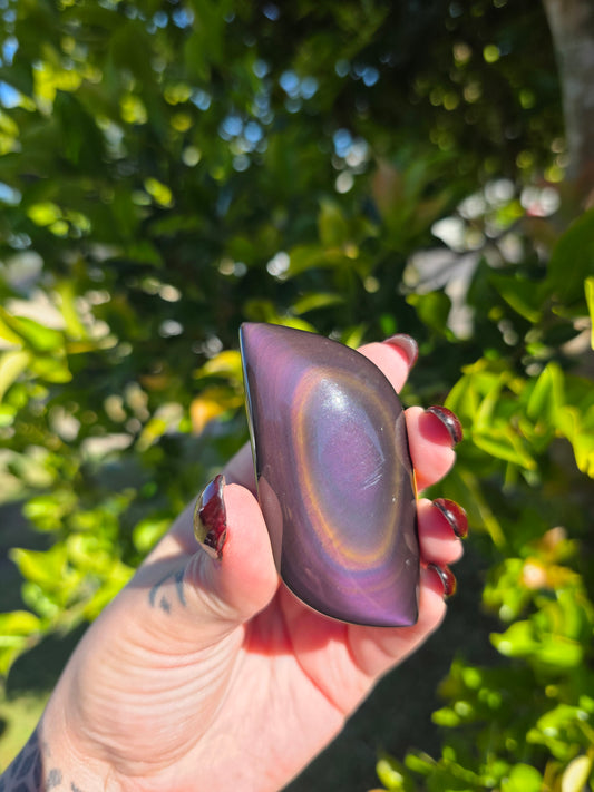 Rainbow Obsidian Palmstone