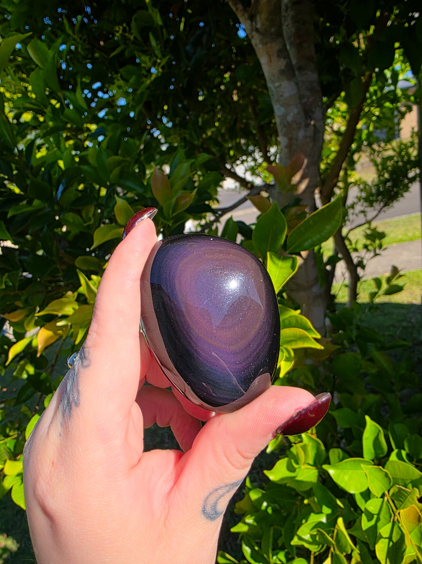 Rainbow Obsidian Palmstone